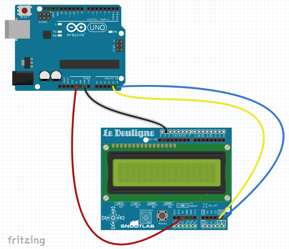 Afficher un texte sur l'afficheur I2C LCD 1602A avec Arduino