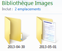 Bibliothèque "Mes images"