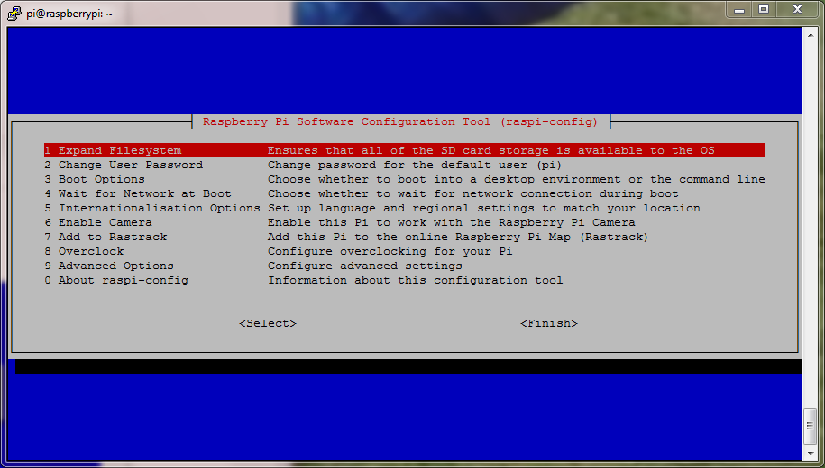 raspi-config